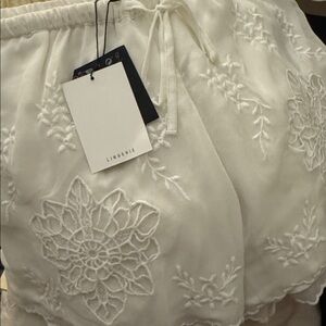 Embroidered Guipure Lace Shorts